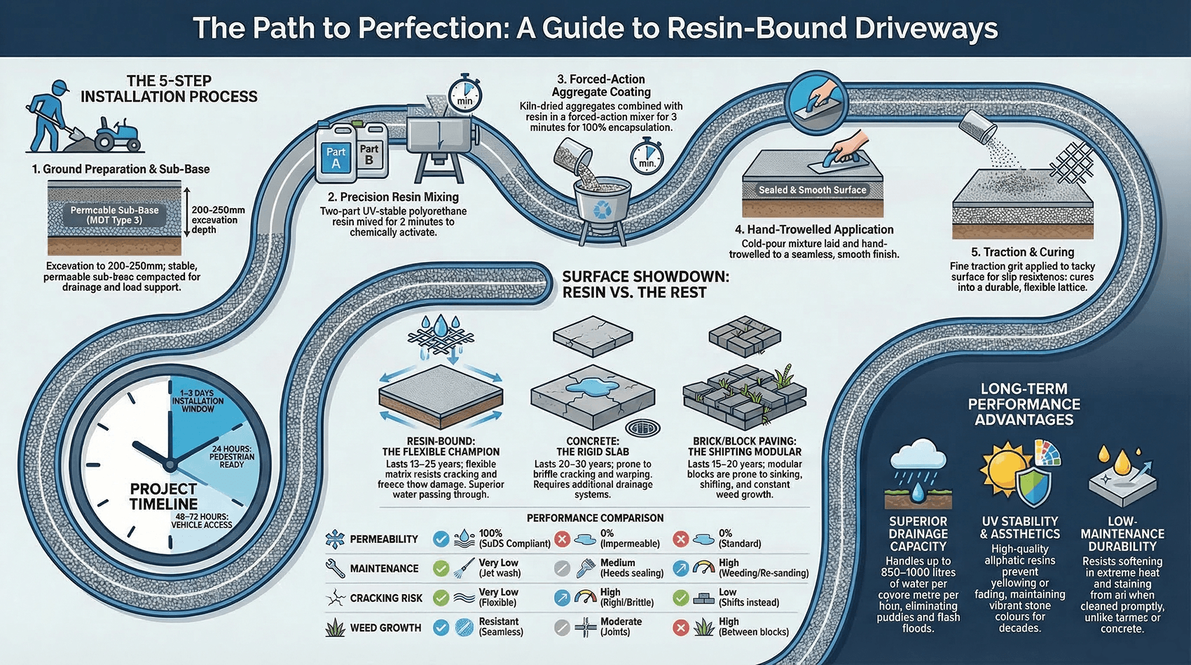 Resin Driveway Installation Process Timeline